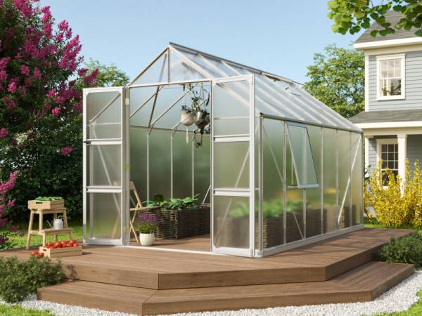 Vitavia Gewächshaus Olymp 9900 HKP 4 mm Alu eloxiert