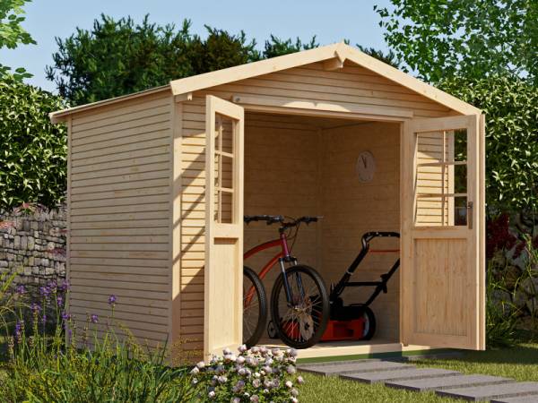 Weka Gartenhaus 218 Größe 2 mit Doppeltür 28 mm wekaLine natur Weka Gartenhaus 218 Größe 2 mit Doppeltür 28 mm wekaLine natur