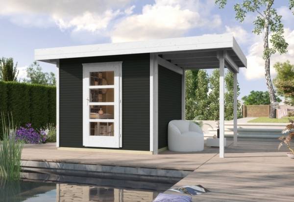 Weka Gartenhaus wekaLine 172 A Größe 1 anthrazit Anbau 150 cm Weka Gartenhaus wekaLine 172 A Größe 1 anthrazit Anbau 150 cm