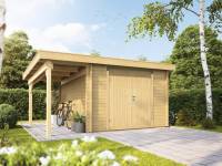 Wolff Finnhaus Pulti 34-B Typ 1 mit SD A und Vollholz-Tür naturbelassen