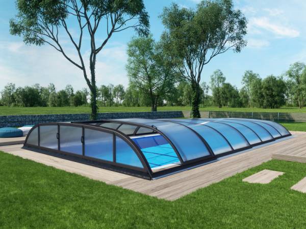 Albixon Pool-Überdachung Dallas B, Anthrazit