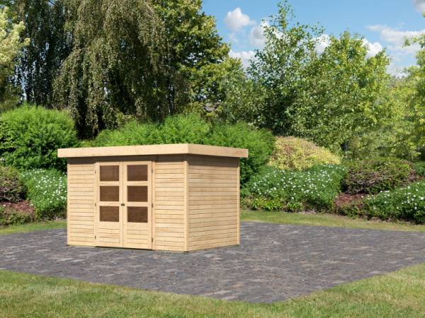 Karibu Gartenhaus Askola 4 natur 19 mm