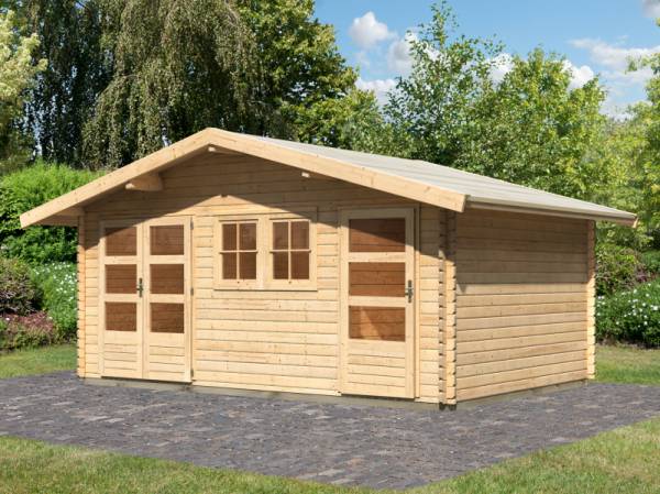 Karibu Gartenhaus Lagor 2 38 mm 2-Raum-Haus