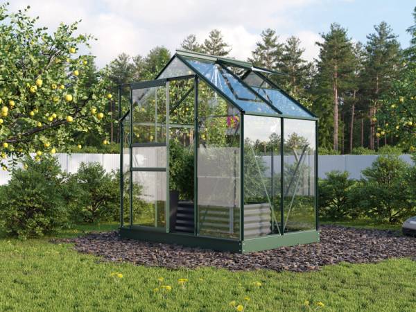 Vitavia Gewächshaus Planet 2500 ESG 3mm smaragd pulverbeschichtet