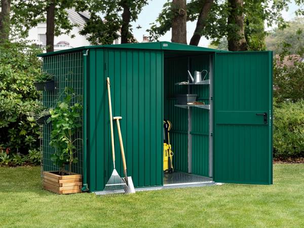 Ecostar Gerätehaus Trend-S,Typ 2, Moosgrün, 2 flg