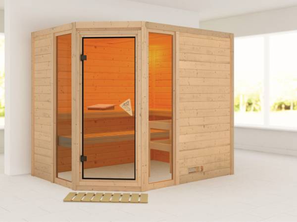 Sinai 3 - Karibu Sauna ohne Ofen - ohne Dachkranz -