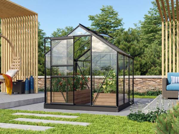 Vitavia Gewächshaus Venus 3800 ESG 3 mm Schwarz