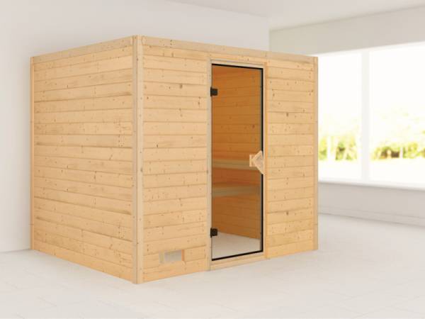 Sonara - Karibu Sauna ohne Ofen - ohne Dachkranz - Sonara - Karibu Sauna ohne Ofen - ohne Dachkranz -