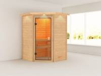 Karibu Sauna Antonia mit Dachkranz 38 mm