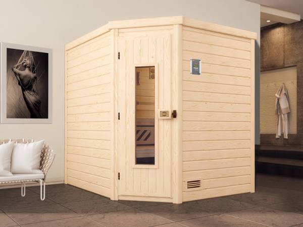 Weka Sauna Turku Gr. 2 HT, inkl. 9 kW Bioofen mit digitaler Steuerung (BioS)