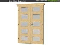 Skan Holz Doppeltür Milchglas 28 mm