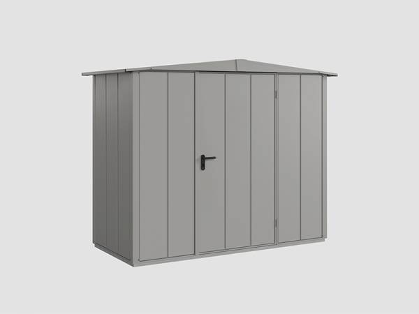Ecostar Gerätehaus Elegant-S,Typ 1, Grau Aluminum, 1 flg