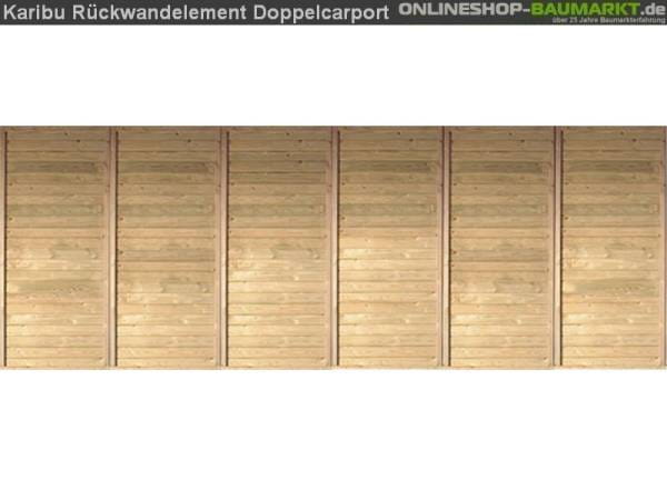Karibu Rückwand für Doppelcarport kdi
