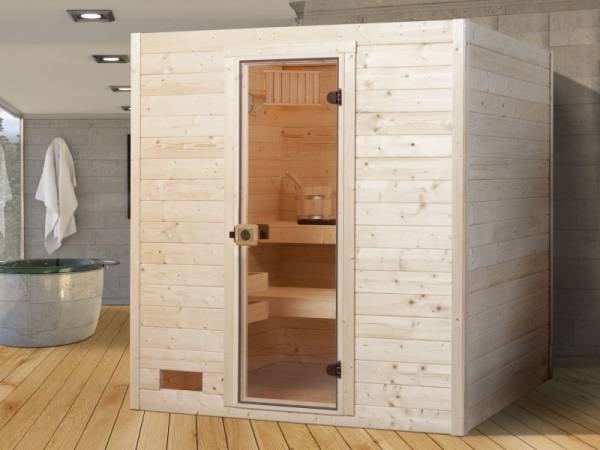 Weka Massivholzsauna Valida 2 ohne Ofen und Steuerung Weka Massivholzsauna Valida 2 ohne Ofen und Steuerung