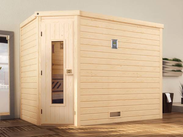 Weka Sauna Turku Gr. 3 HT, inkl. 9 kW Ofen Kompakt mit integr. Steuerung