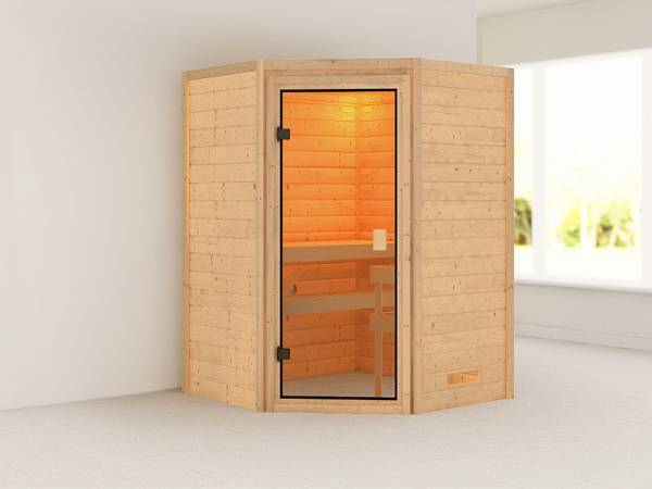 Karibu Sauna Antonia ohne Dachkranz 38 mm