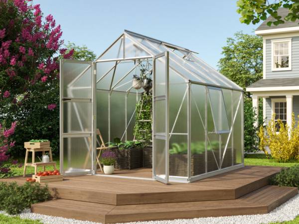 Vitavia Gewächshaus Olymp 6700 HKP 4 mm Alu eloxiert