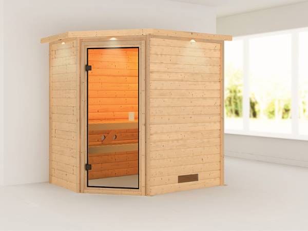 Karibu Massivholzsauna Svea 38 mm