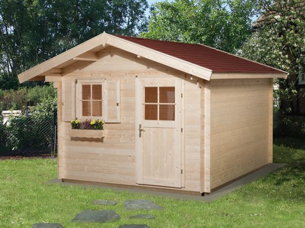 Weka Gartenhaus 107 Gr 5 Vordach 60 cm 28 mm Weka Gartenhaus 107 Gr 5 Vordach 60 cm 28 mm