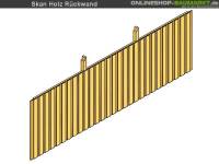 Skan Holz Rückwand für Carport 550 x 180 cm Deckelschalung