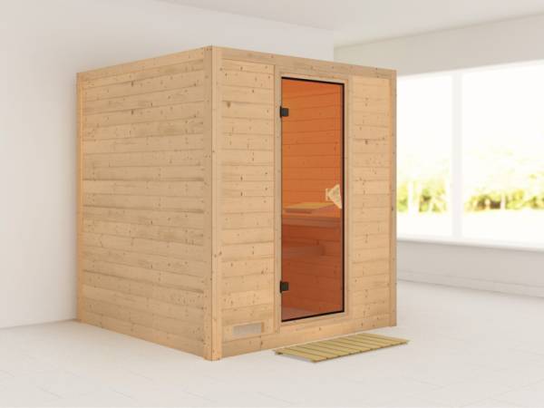 Mojave - Karibu Sauna ohne Ofen - ohne Dachkranz - Mojave - Karibu Sauna ohne Ofen - ohne Dachkranz -