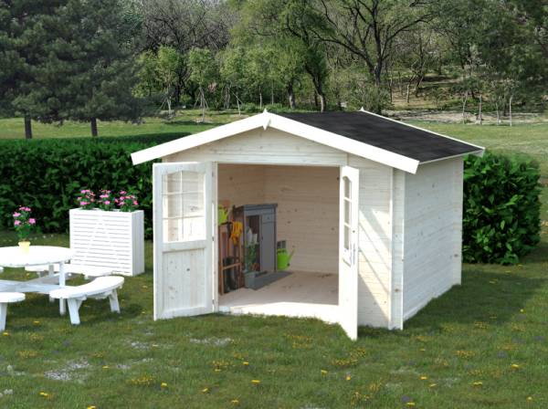 Palmako Blockbohlenhaus Lotta 7,3 28 mm natur