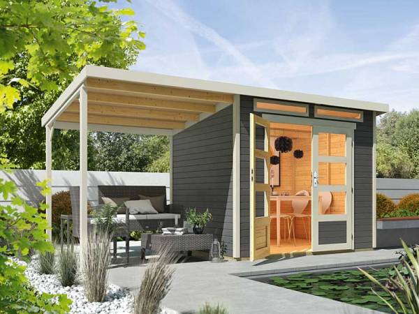 Wolff Finnhaus Aktionshaus Venlo Xs Titangrau mit Schleppdach