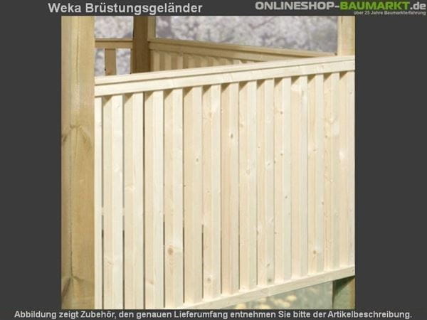Weka Brüstungsgeländer- Set 6-Eck Laube 656 Gr. 1 und 2 Weka Brüstungsgeländer- Set 6-Eck Laube 656 Gr. 1 und 2