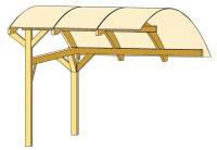 Skan Holz Carport Schwaben Stellplatzerweiterung Leimholz