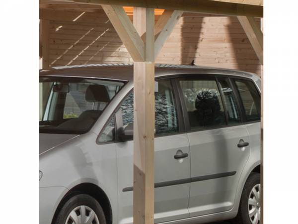 Weka Rückwand für Leimholz-Carports aus Bohlen in Cubilis-Optik Weka Rückwand für Leimholz-Carports aus Bohlen in Cubilis-Optik