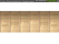 Karibu Rückwand für Doppelcarport kdi