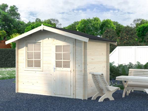 Palmako Blockbohlenhaus Klara 4,7 28 mm natur