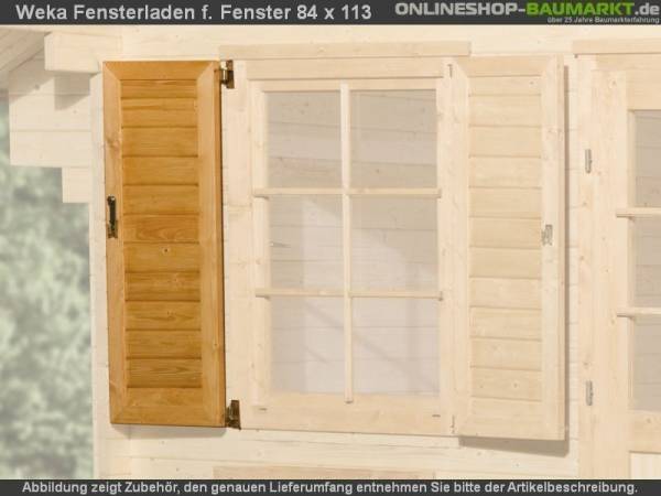 Weka Fensterladen 1-seitig für Fenster 84 x 113 cm Weka Fensterladen 1-seitig für Fenster 84 x 113 cm