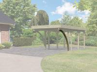 Karibu Einfahrtsbogen aus kdi für Carport 9 x 9 cm