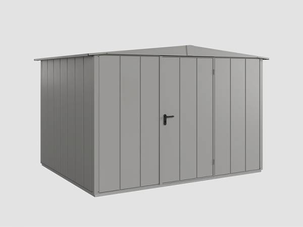 Ecostar Gerätehaus Elegant-S,Typ 3, Grau Aluminum, 1 flg