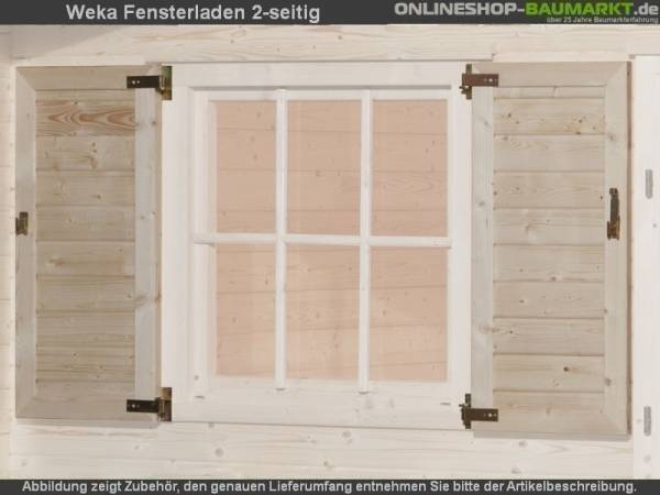 Weka Fensterladen 2-seitig für Weekendhaus 138