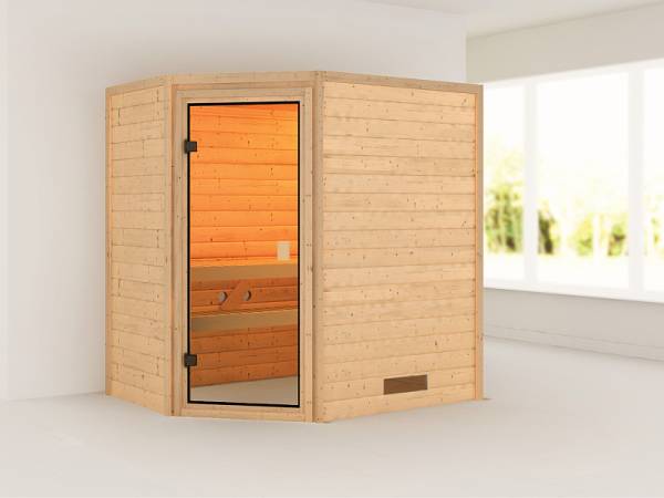 Karibu Massivholzsauna Svea 38 mm Karibu Massivholzsauna Svea 38 mm