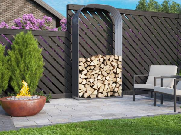 Vitavia Kaminholzregal Ardor 401, hoch, granit