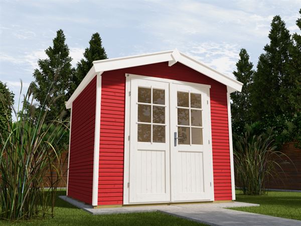 Weka Gartenhaus 218 Größe 2 schwedenrot 28 mm Weka Gartenhaus 218 Größe 2 schwedenrot 28 mm