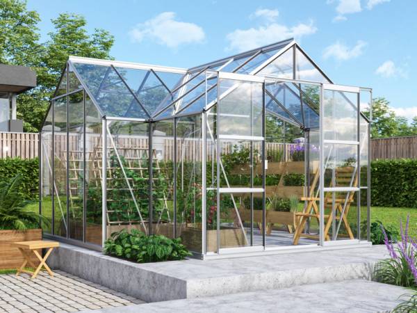 Vitavia Gewächshaus Sirius Orangerie ESG 3 mm Alu inkl. Fundament
