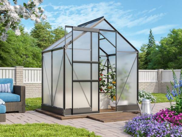 Vitavia Gewächshaus Apollo 2500 HKP 4 mm Schwarz Vitavia Gewächshaus Apollo 2500 HKP 4 mm Schwarz