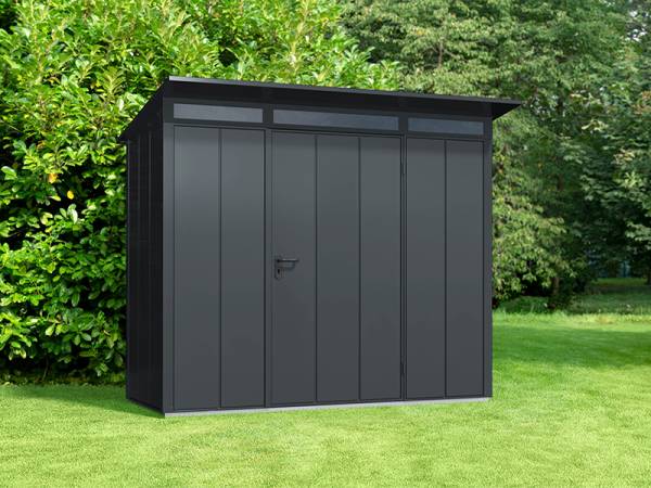 Ecostar Gerätehaus Elegant-P,Typ 1, Anthrazitgrau, 1 flg