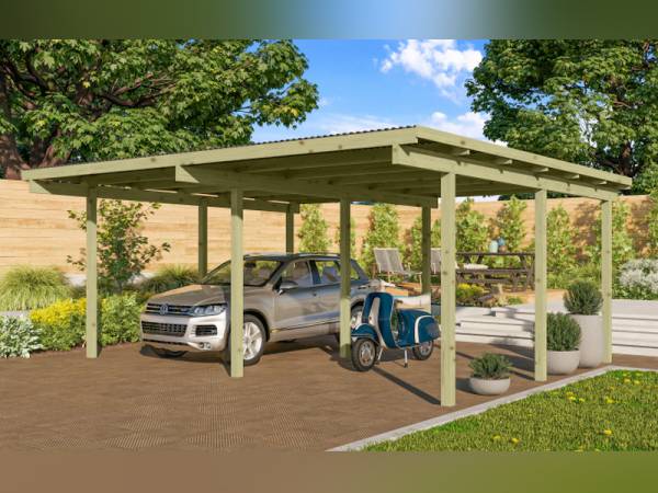 Karibu Doppelcarport ECO 1 Variante A kdi