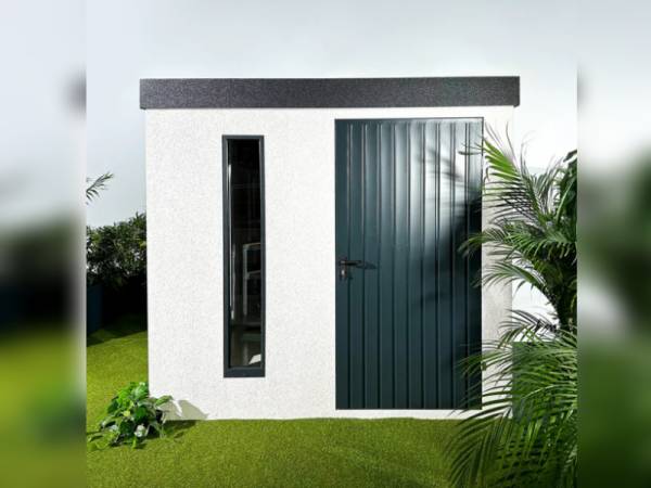 Urban One Gerätehaus Basic Typ 1, verputzt 345x298 cm