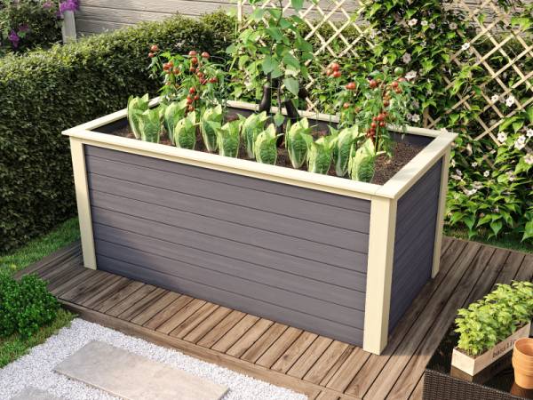 Karibu Aktionshochbeet Sunny, terragrau 28 mm Karibu Aktionshochbeet Sunny, terragrau 28 mm